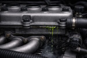 motor vazando água pela junta